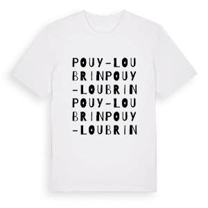 Pouy-Loubrin ordlek t-shirt – ekologisk bomull t-shirt från Pinshirt