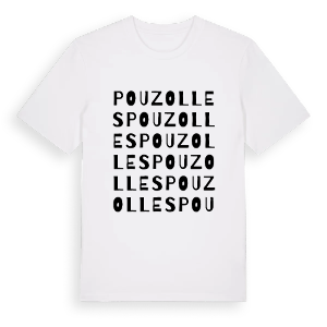 Pouzolles ordlek t-shirt – ekologisk bomull t-shirt från Pinshirt