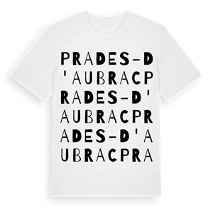 Prades-d'Aubrac ordlek t-shirt – ekologisk bomull t-shirt från Pinshirt
