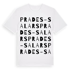 Prades-Salars ordlek t-shirt – ekologisk bomull t-shirt från Pinshirt