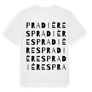Pradières ordlek t-shirt – ekologisk bomull t-shirt från Pinshirt