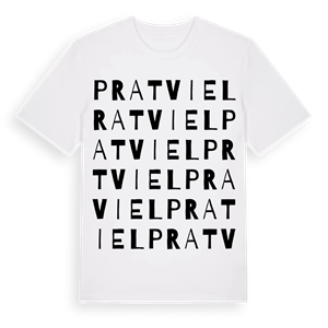 Pratviel ordlek t-shirt – ekologisk bomull t-shirt från Pinshirt