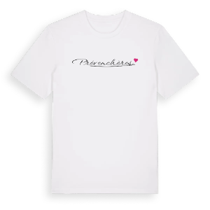 Prévenchères hjärta t-shirt – ekologisk bomull t-shirt från Pinshirt