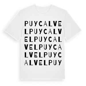 Puycalvel ordlek t-shirt – ekologisk bomull t-shirt från Pinshirt