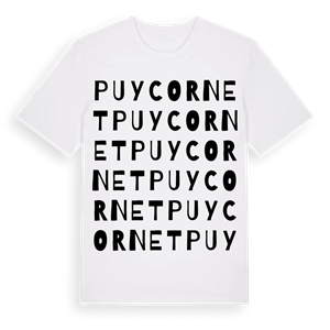 Puycornet ordlek t-shirt – ekologisk bomull t-shirt från Pinshirt