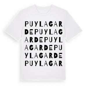 Puylagarde ordlek t-shirt – ekologisk bomull t-shirt från Pinshirt