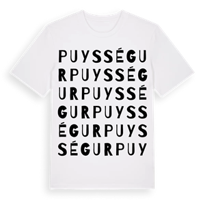 Puysségur ordlek t-shirt – ekologisk bomull t-shirt från Pinshirt