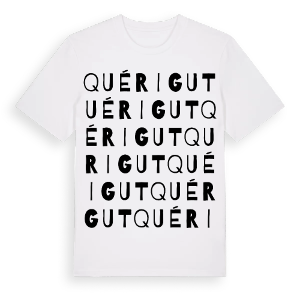 Quérigut ordlek t-shirt – ekologisk bomull t-shirt från Pinshirt