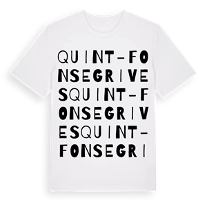 Quint-Fonsegrives ordlek t-shirt – ekologisk bomull t-shirt från Pinshirt