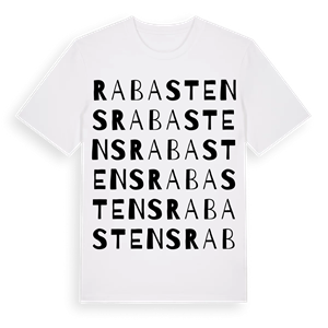 Rabastens ordlek t-shirt – ekologisk bomull t-shirt från Pinshirt