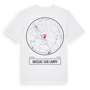 Raissac-sur-Lampy t-shirt – ekologisk bomull t-shirt från Pinshirt