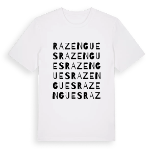 Razengues ordlek t-shirt – ekologisk bomull t-shirt från Pinshirt