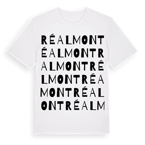Réalmont ordlek t-shirt – ekologisk bomull t-shirt från Pinshirt