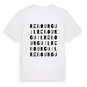 Rebourguil ordlek t-shirt – ekologisk bomull t-shirt från Pinshirt