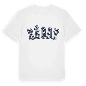 Régat college t-shirt – ekologisk bomull t-shirt från Pinshirt