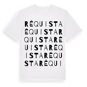 Réquista ordlek t-shirt – ekologisk bomull t-shirt från Pinshirt