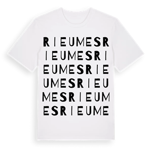 Rieumes ordlek t-shirt – ekologisk bomull t-shirt från Pinshirt