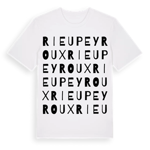Rieupeyroux ordlek t-shirt – ekologisk bomull t-shirt från Pinshirt