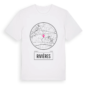 Rivières t-shirt – ekologisk bomull t-shirt från Pinshirt