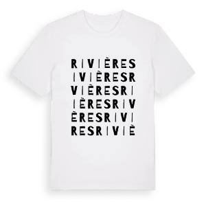 Rivières ordlek t-shirt – ekologisk bomull t-shirt från Pinshirt