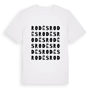 Rodès ordlek t-shirt – ekologisk bomull t-shirt från Pinshirt
