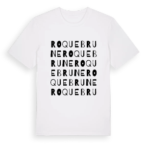 Roquebrune ordlek t-shirt – ekologisk bomull t-shirt från Pinshirt