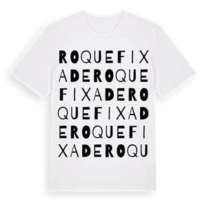 Roquefixade ordlek t-shirt – ekologisk bomull t-shirt från Pinshirt