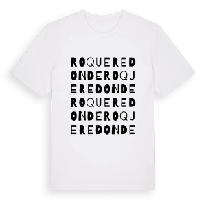 Roqueredonde ordlek t-shirt – ekologisk bomull t-shirt från Pinshirt
