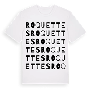 Roquettes ordlek t-shirt – ekologisk bomull t-shirt från Pinshirt