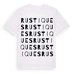 Rustiques ordlek t-shirt – ekologisk bomull t-shirt från Pinshirt