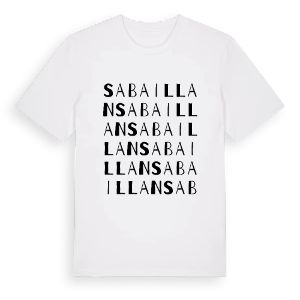 Sabaillan ordlek t-shirt – ekologisk bomull t-shirt från Pinshirt