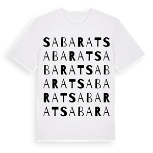 Sabarat ordlek t-shirt – ekologisk bomull t-shirt från Pinshirt