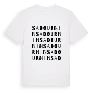 Sadournin ordlek t-shirt – ekologisk bomull t-shirt från Pinshirt