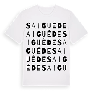 Saiguède ordlek t-shirt – ekologisk bomull t-shirt från Pinshirt