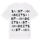Saint-Amancet ordlek t-shirt
