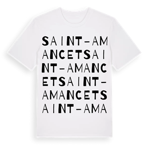 Saint-Amancet ordlek t-shirt – ekologisk bomull t-shirt från Pinshirt