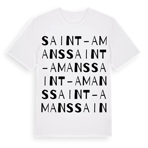 Saint-Amans ordlek t-shirt – ekologisk bomull t-shirt från Pinshirt