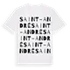 Saint-André ordlek t-shirt