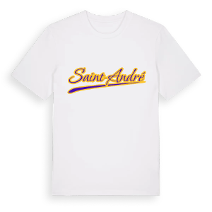 Saint-André baseball t-shirt – ekologisk bomull t-shirt från Pinshirt