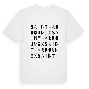 Saint-Arroumex ordlek t-shirt – ekologisk bomull t-shirt från Pinshirt