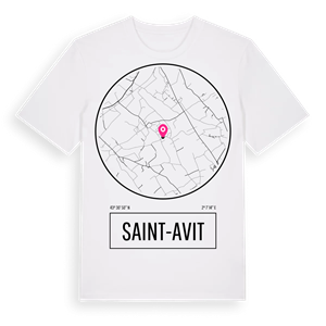 Saint-Avit t-shirt – ekologisk bomull t-shirt från Pinshirt