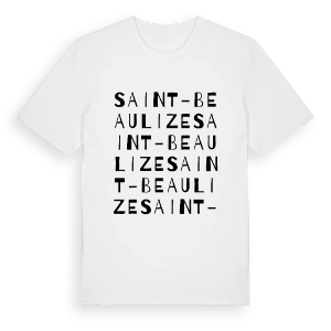 Saint-Beaulize ordlek t-shirt – ekologisk bomull t-shirt från Pinshirt