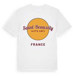 Saint-Beauzély cirkel t-shirt – ekologisk bomull t-shirt från Pinshirt