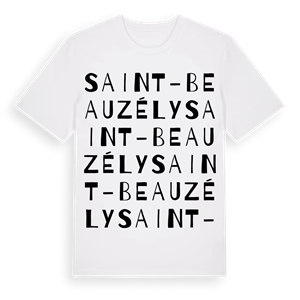 Saint-Beauzély ordlek t-shirt – ekologisk bomull t-shirt från Pinshirt