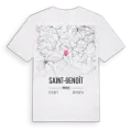 Saint-Benoît karta t-shirt