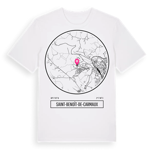 Saint-Benoît-de-Carmaux t-shirt – ekologisk bomull t-shirt från Pinshirt