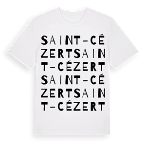 Saint-Cézert ordlek t-shirt – ekologisk bomull t-shirt från Pinshirt