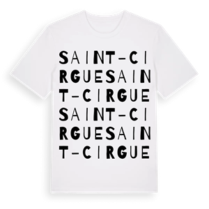 Saint-Cirgue ordlek t-shirt – ekologisk bomull t-shirt från Pinshirt