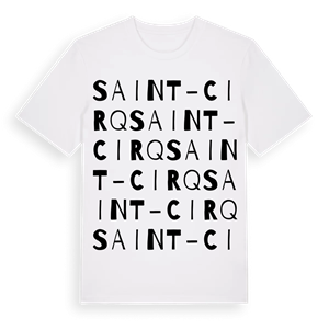 Saint-Cirq ordlek t-shirt – ekologisk bomull t-shirt från Pinshirt