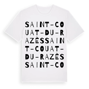 Saint-Couat-du-Razès ordlek t-shirt – ekologisk bomull t-shirt från Pinshirt